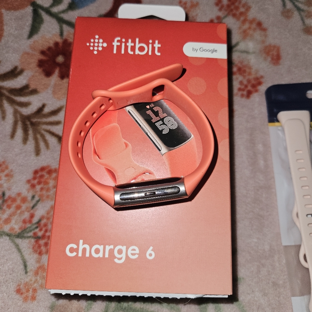 Fitbit Charge 6 Fitness Tracker - Coral